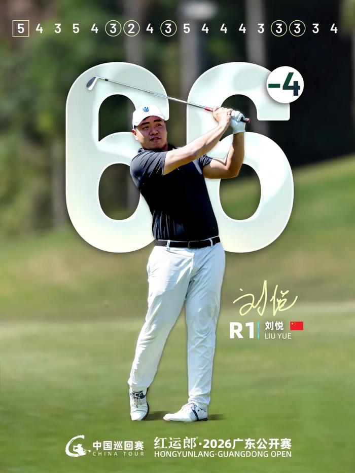 世界杯高清观看-红运郎·2026广东公开赛首轮战罢,刘悦携手伯顿·杰弗里-4杆并列领先|彭博|张蕙麟|刘晏玮|黄梓杰|马特_新浪体育_新浪新闻